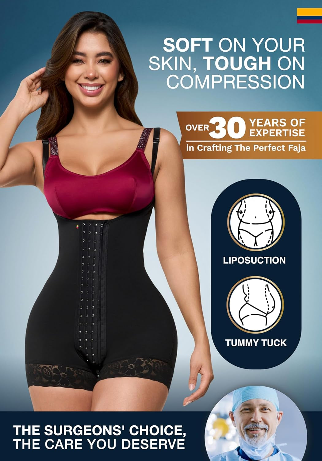 Fajas Colombianas Reductoras Y Moldeadoras Postparto Levanta Pompis De Mujer Girdles for Women