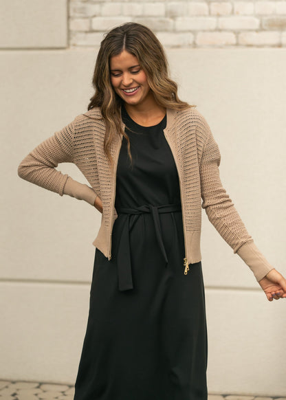 Tate Crochet Open Knit Cardigan